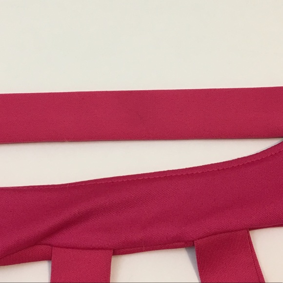 Charlotte Russe Hot Pink Caged Crop Top Large - Picture 5 of 5